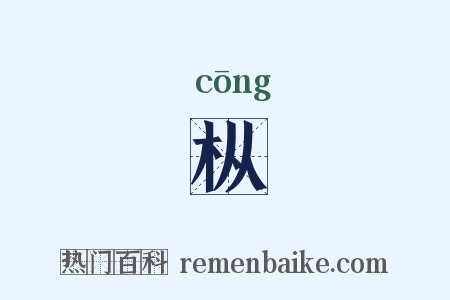 枞是什么意思的图片